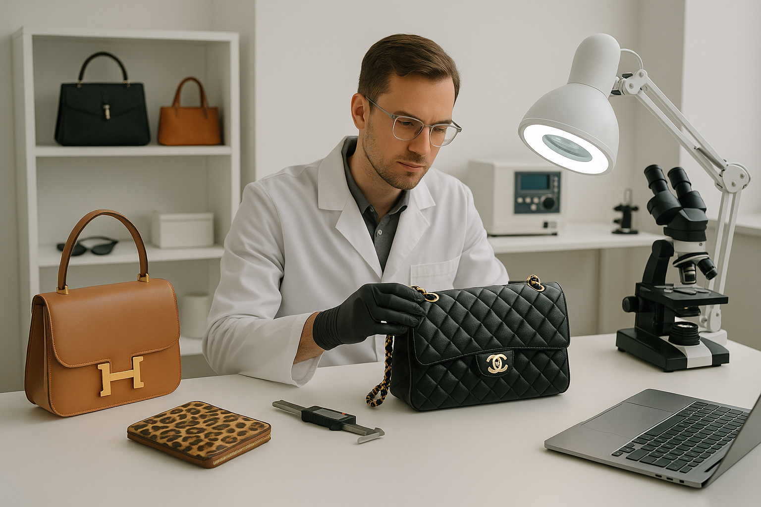 Laboratorio di autenticazione luxury